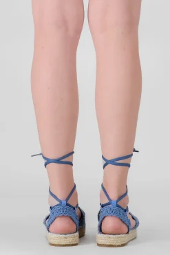 Alpargata macramé lace up