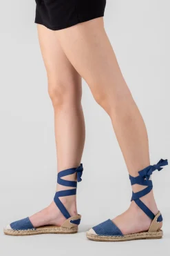 Alpargata plana lace up