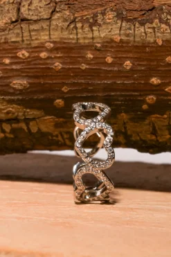 Anillo corazones silueta