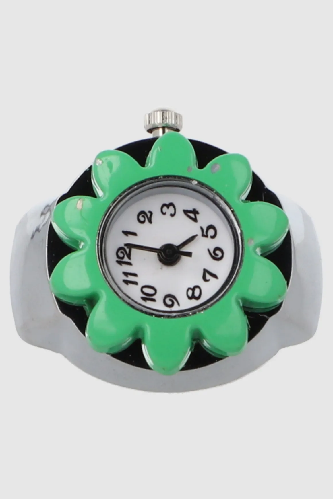 Anillo reloj flor color