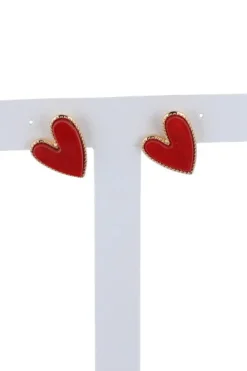 Aretes Corazón Nacarado