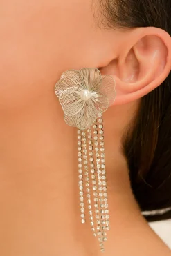 Aretes flores filigrana brillos