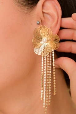 Aretes flores filigrana brillos