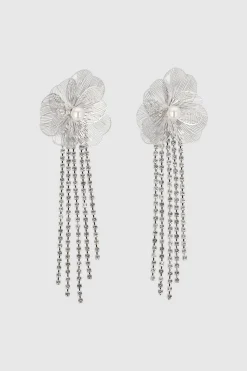 Aretes flores filigrana brillos