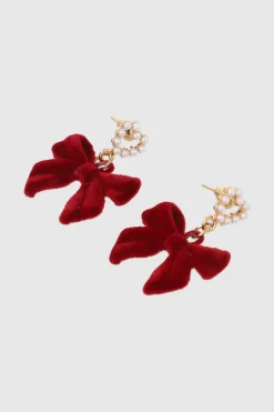 ARETES MOÑO CORAZON VELVET