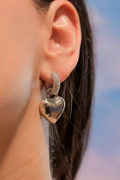 Arracadas corazon inflado