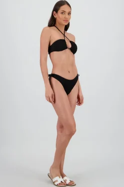 Bikini halter cruzado textura lineas