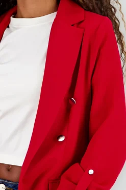 Blazer Oversize Largo Detalle Mangas