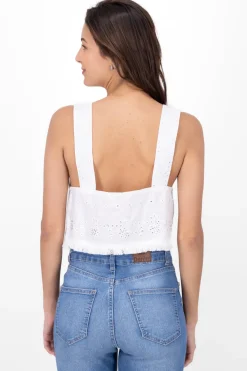 Blusa bordado sin mangas