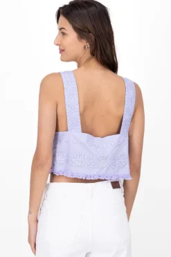 Blusa bordado sin mangas