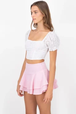 Blusa con manga abullonada