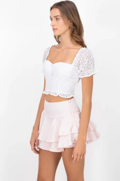 Blusa Copas Bordado Textura