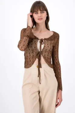 Blusa Encaje Manga Larga