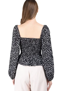Blusa estampada botones
