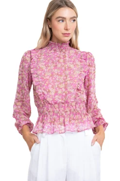 Blusa estampado flores olanes