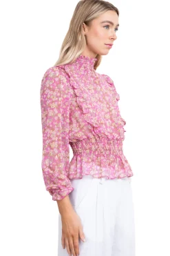 Blusa estampado flores olanes