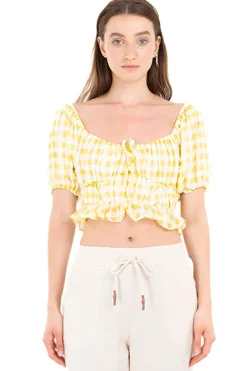 Blusa estampado gingham