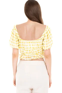 Blusa estampado gingham