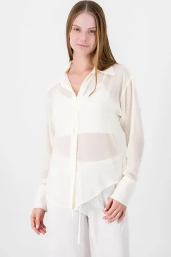 Blusa gasa manga larga con botones Hypsters