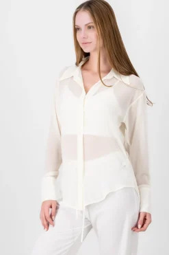 Blusa gasa manga larga con botones Hypsters