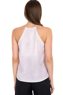 Blusa Halter Flores Mini