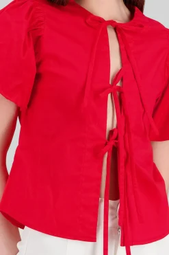 Blusa manga globo con lazos Hypsters