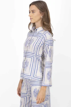 Blusa manga larga cactus