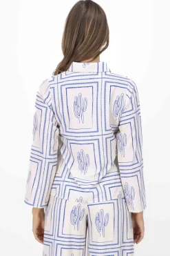 Blusa manga larga cactus