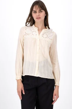 Blusa Manga Larga Detalle Encaje Hypsters