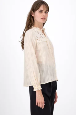 Blusa Manga Larga Detalle Encaje Hypsters