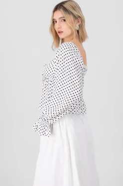 Blusa manga larga Polka Dots con moños Hypsters