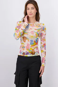 Blusa mesh ositos cariñositos rainbow