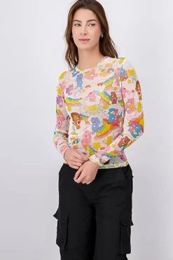 Blusa mesh ositos cariñositos rainbow