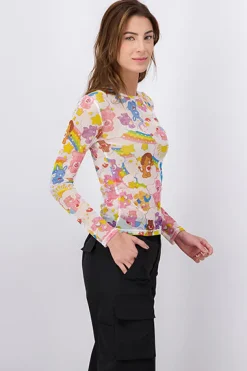 Blusa mesh ositos cariñositos rainbow
