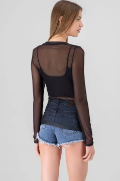 Blusa mesh rolling stones