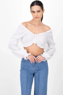 Blusa moños detalle mangas