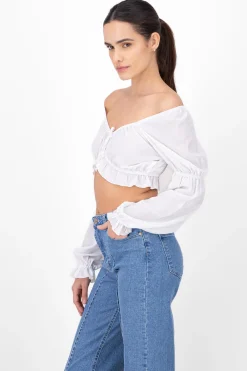 Blusa moños detalle mangas