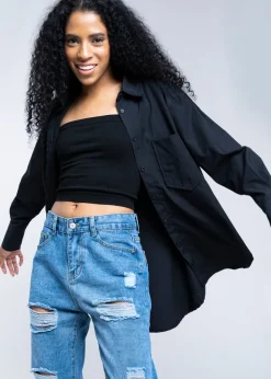 Blusa oversize elevadores