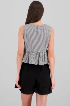 Blusa rayas detalle moños