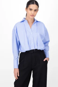 Blusa rayas manga larga efecto burbuja Hypsters