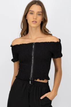 Blusa smog detalle cierre