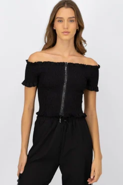 Blusa smog detalle cierre