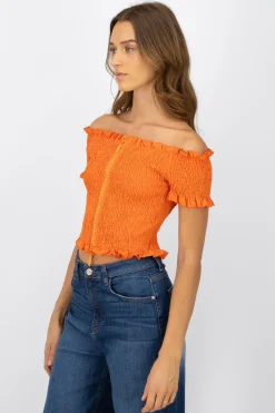 Blusa smog detalle cierre