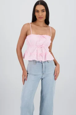 Blusa tiranes detalle moños