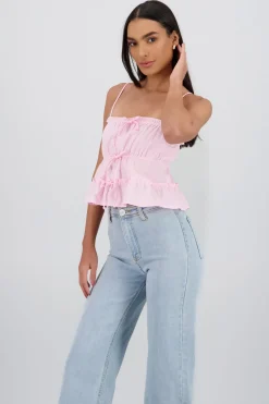 Blusa tiranes detalle moños