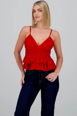 Blusa tirantes detalle olanes