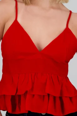 Blusa tirantes detalle olanes