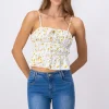 Blusa tirantes estampado flores