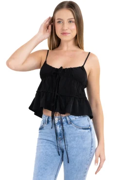 Blusa tirantes olanes cintas