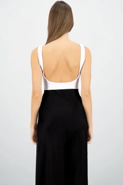 Body sin mangas escote espalda cuello redondo